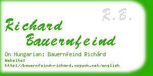 richard bauernfeind business card